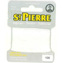 Laine Saint Pierre pour repriser / broder - blanc n°100