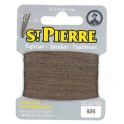 Laine Saint Pierre pour repriser / broder - châtaigne n°926