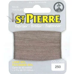 Laine Saint Pierre pour repriser / broder - taupe clair n°250