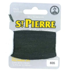 Laine Saint Pierre pour repriser / broder - vert bouteille n°835
