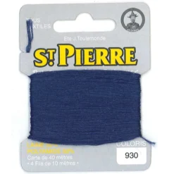 Laine Saint Pierre pour repriser / broder - Jaspé bleu n°930