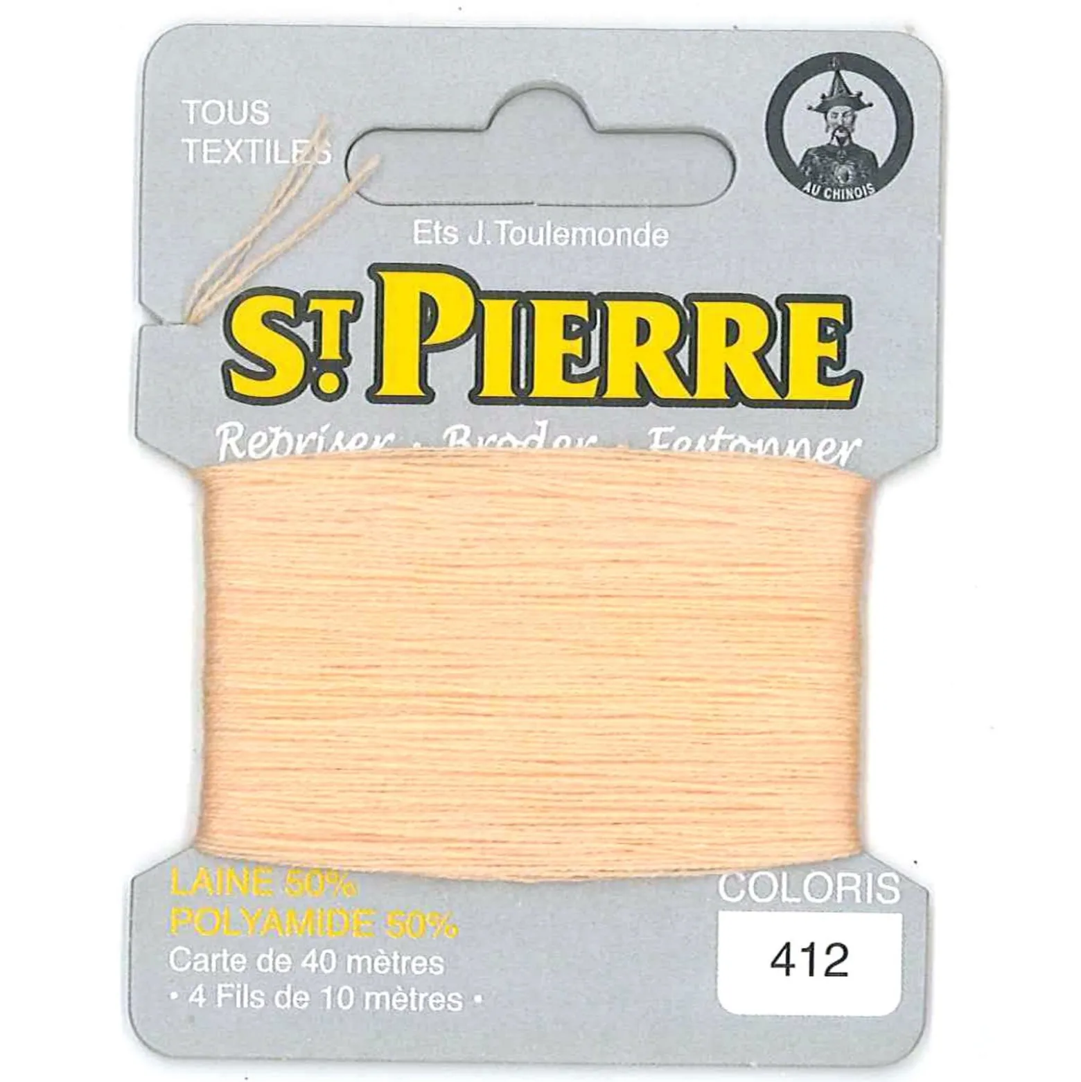 Laine Saint Pierre pour repriser / broder - banane n°412