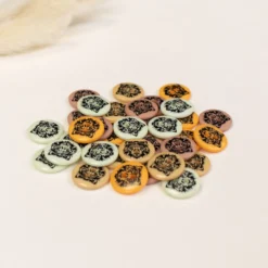 Lot de boutons imprimé Tigre (sachet de 34 boutons) - multi
