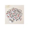 ♥ Lot de Boutons Moustaches (sachet de 39 boutons) - blanc ♥