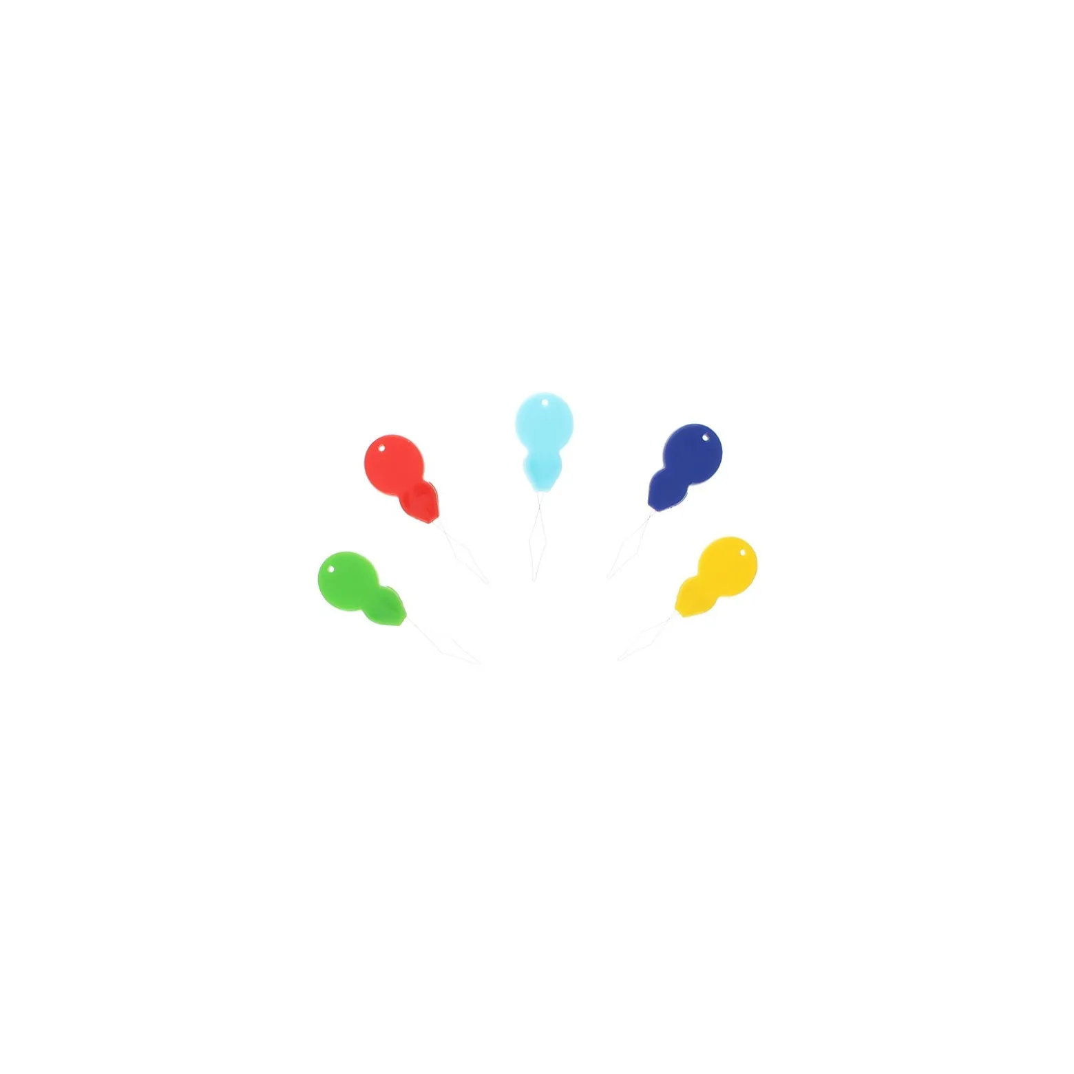 Lot de 4 enfiles aiguilles - multicolore