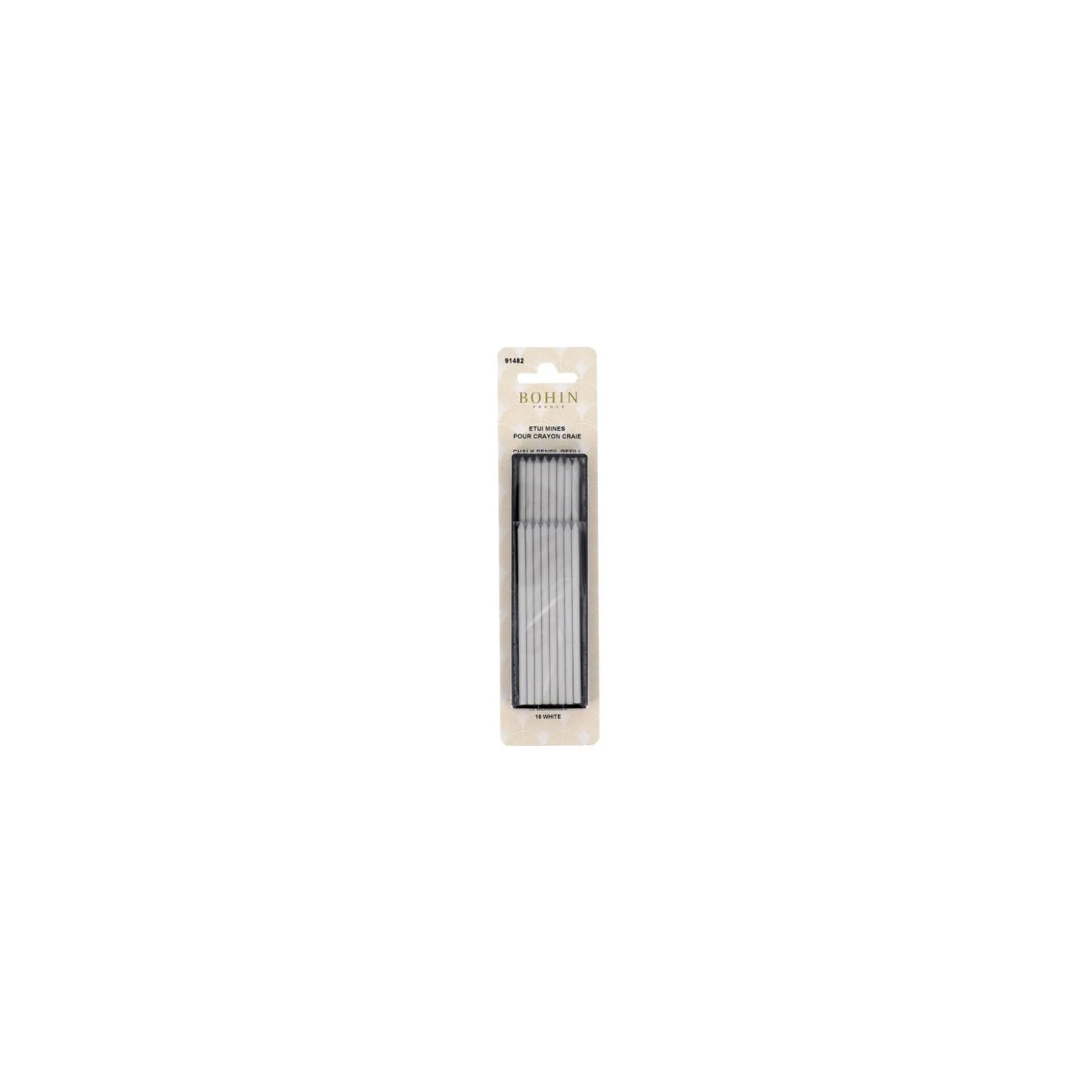 Mines de recharge crayon craie Bohin - blanches