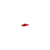 Mini boucle polyester - rouge