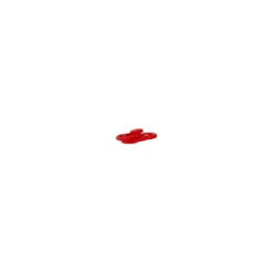 Mini boucle polyester - rouge