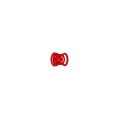 Mini boucle polyester - rouge