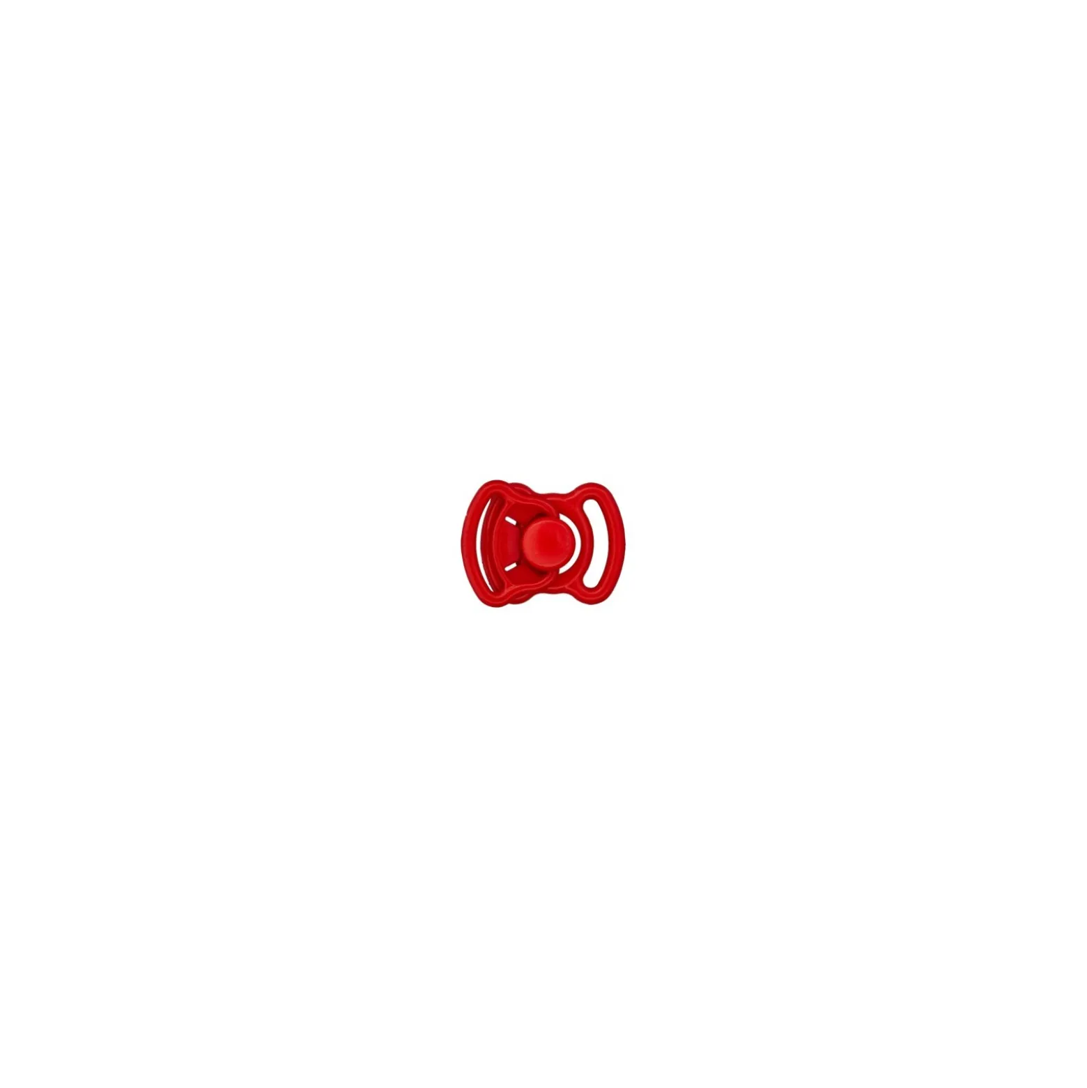 Mini boucle polyester - rouge