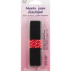 Monte jupe 25 mm noir long.1 m - Couture loisirs