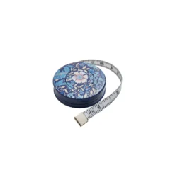 Mètre ruban enrouleur 150 cm Hobby Gift Create - Collection fleurs bleues