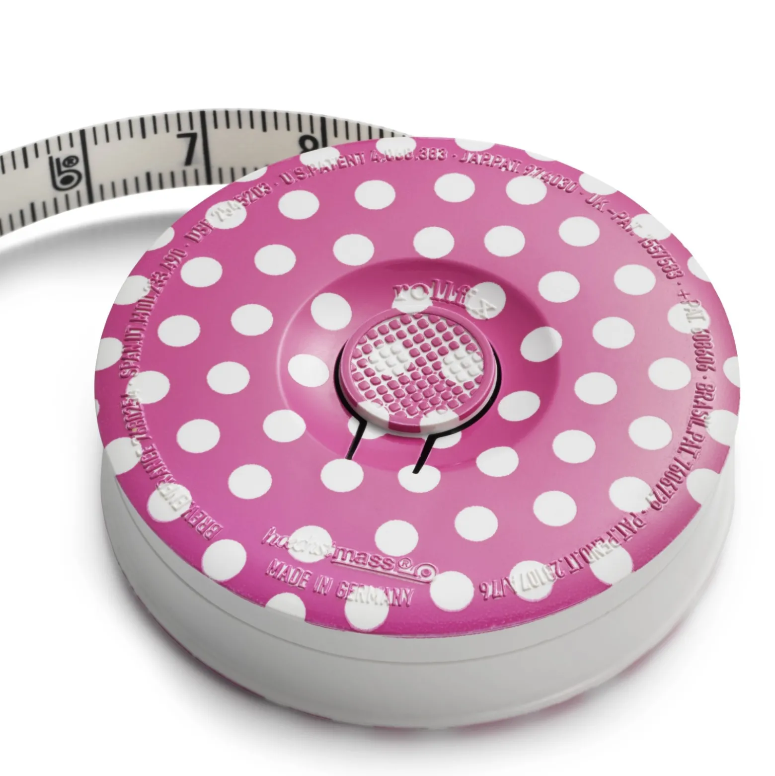 Mètre ruban enrouleur Prym Love 150 cm - Fuchsia