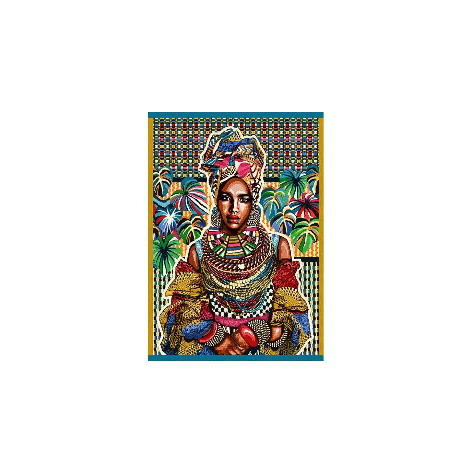 Panneau jacquard Imani - multicolore