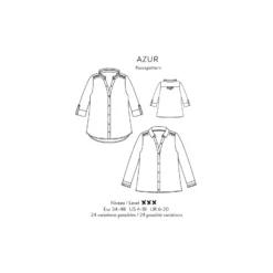 Patron Atelier Scämmit Chemise robe - Azur