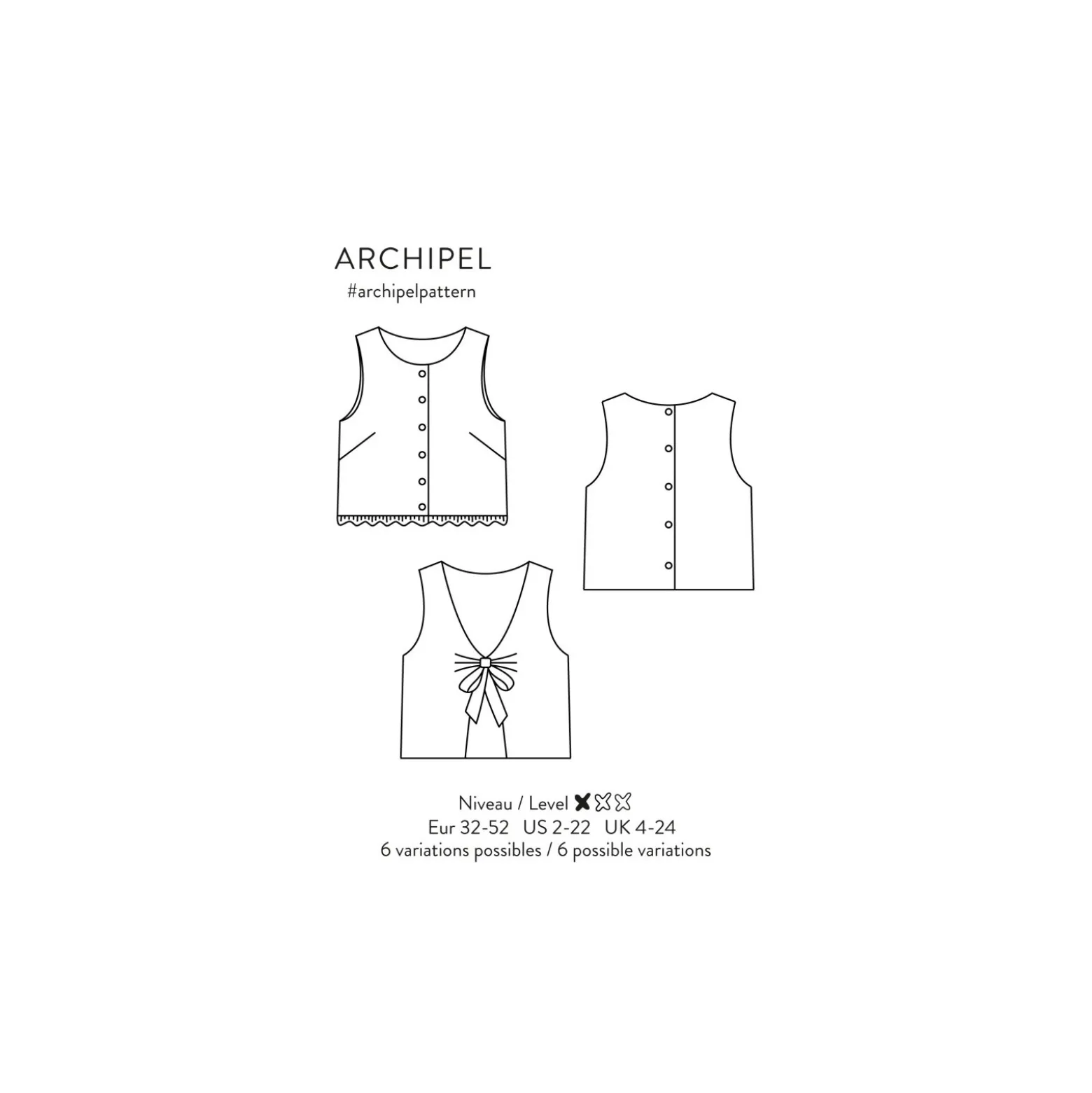 Patron Atelier Scämmit Top - Archipel