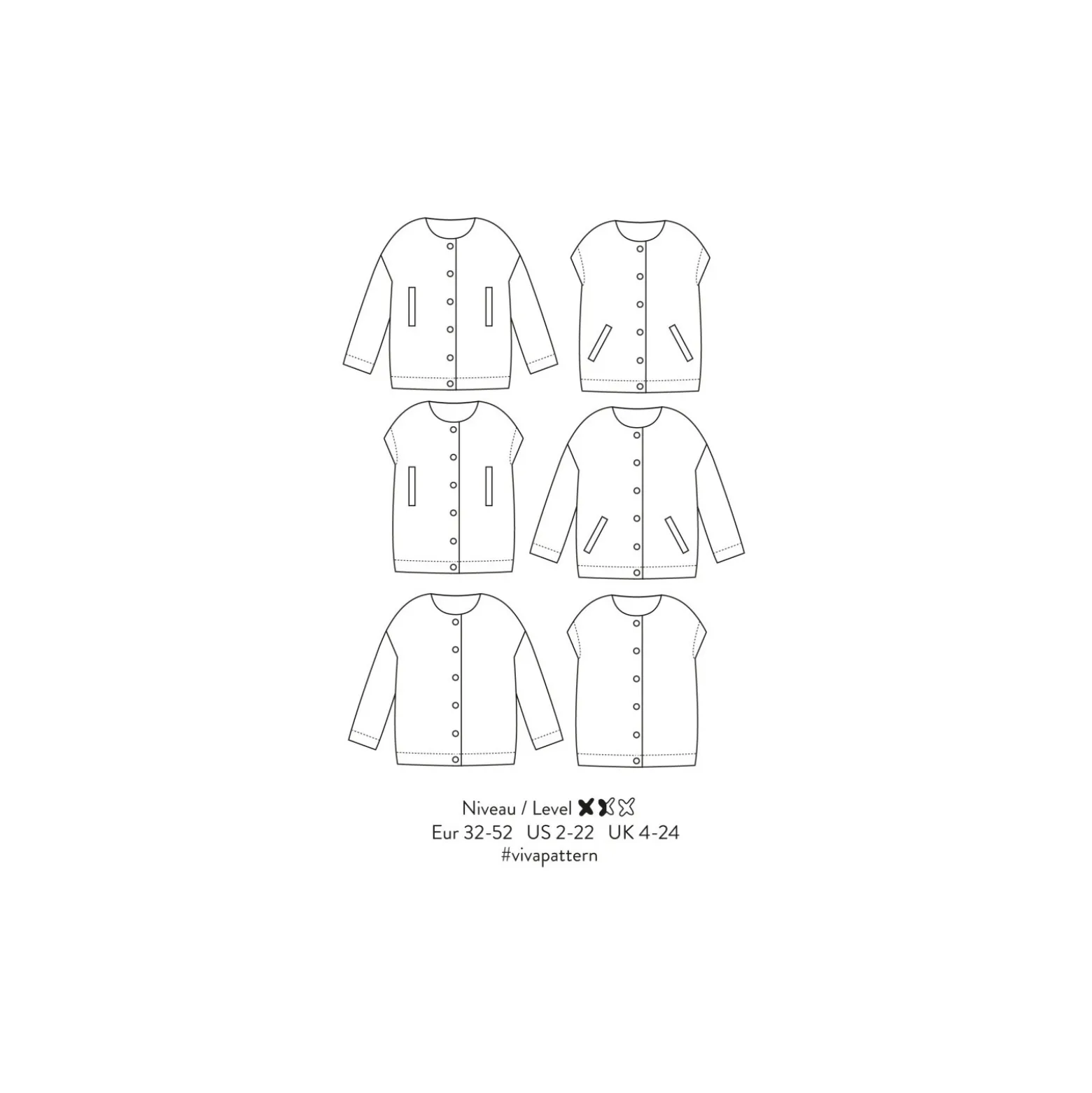 Patron Atelier Scämmit Veste - Viva