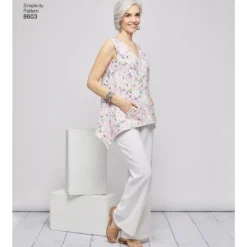 Patron Blouse ample asymétrique Femme - Simplicity n°8603