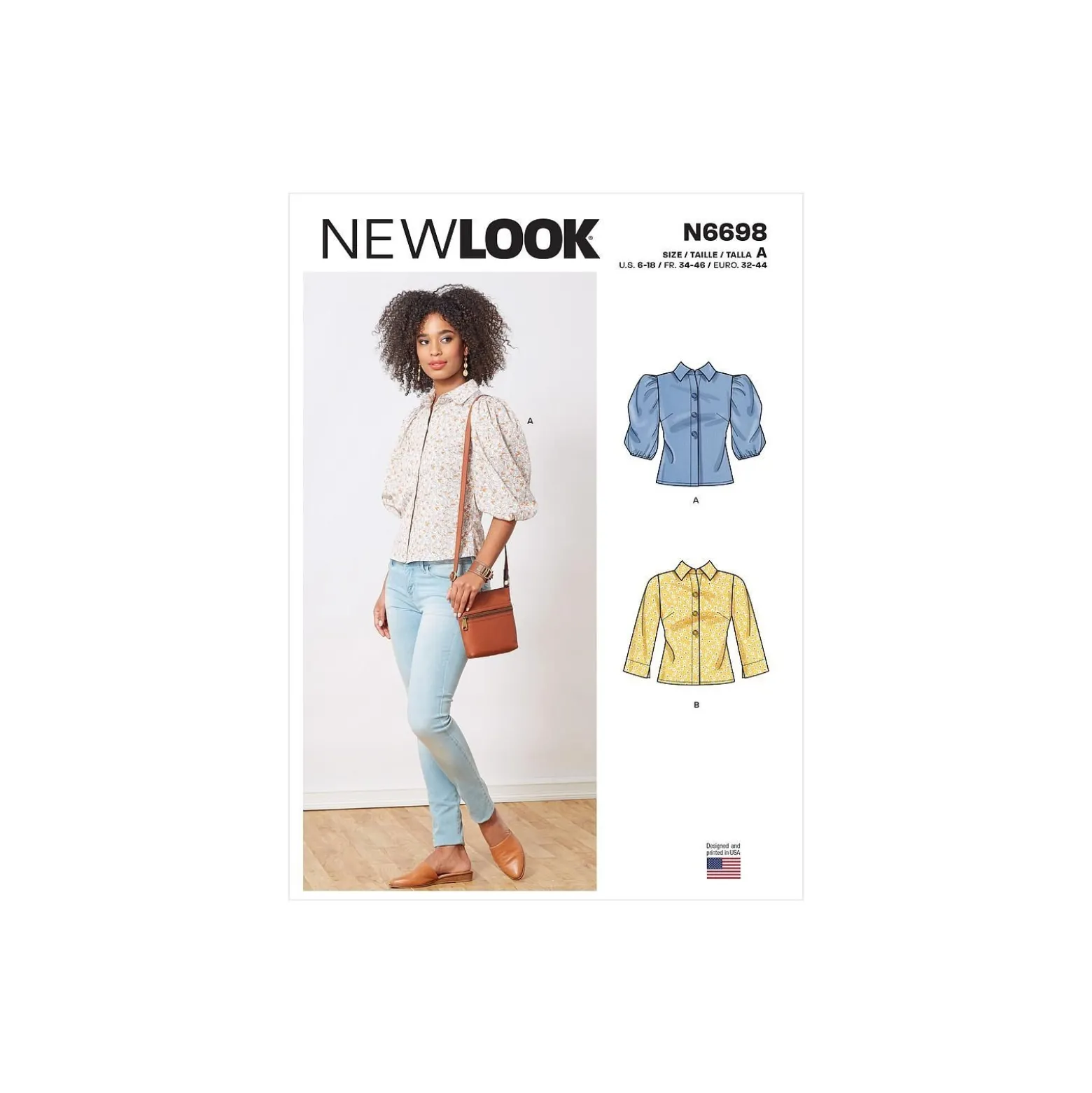 Patron Blouse boutonnée Femme - New Look 6698