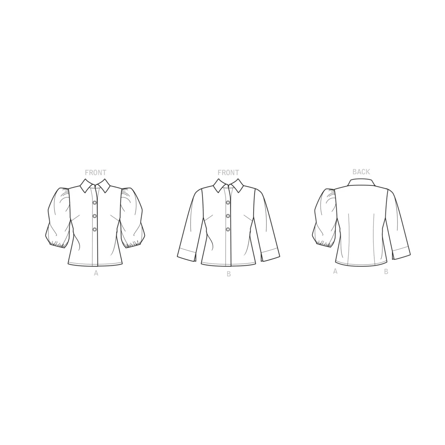 Patron Blouse boutonnée Femme - New Look 6698