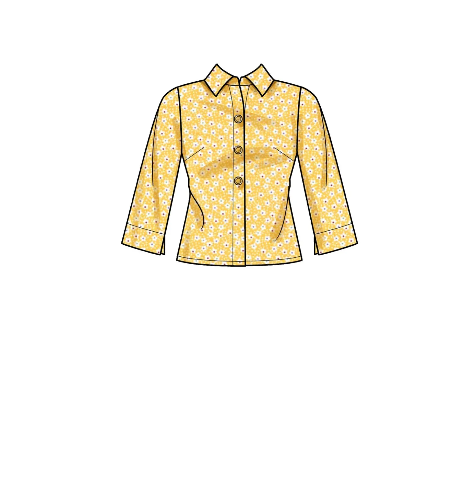 Patron Blouse boutonnée Femme - New Look 6698