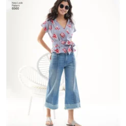 Patron Blouse Cache-coeur Femme - New Look 6560