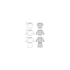 Patron blouse et robe Femme - Burda n°6111