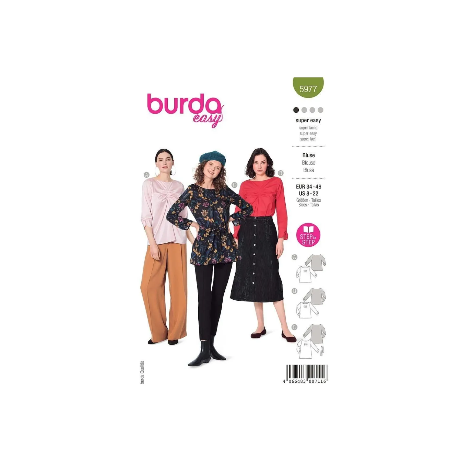 Patron blouse femme - Burda n°5977