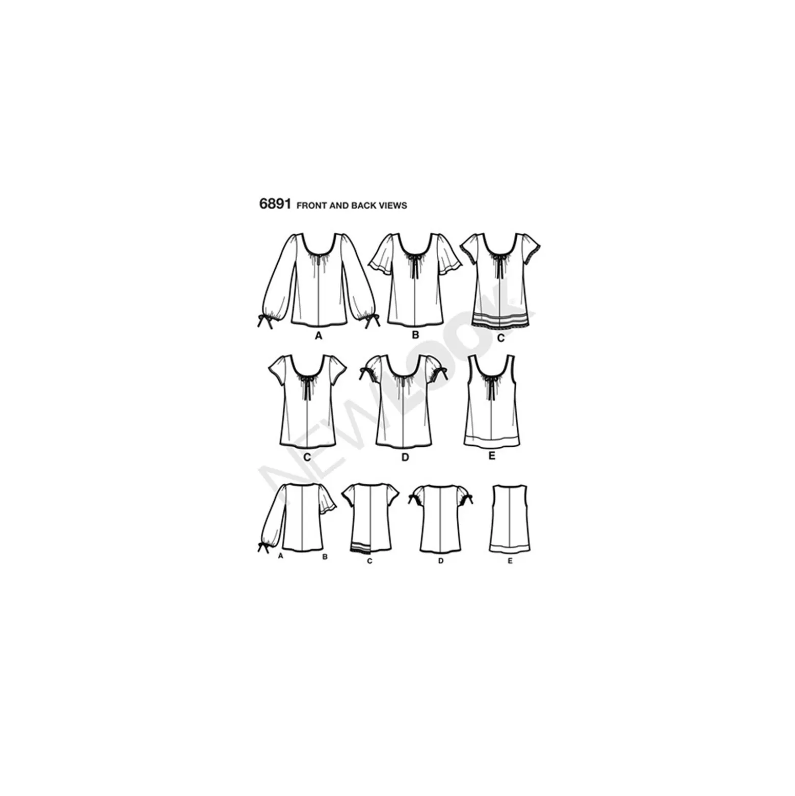 Patron Blouse Femme - New Look 6891