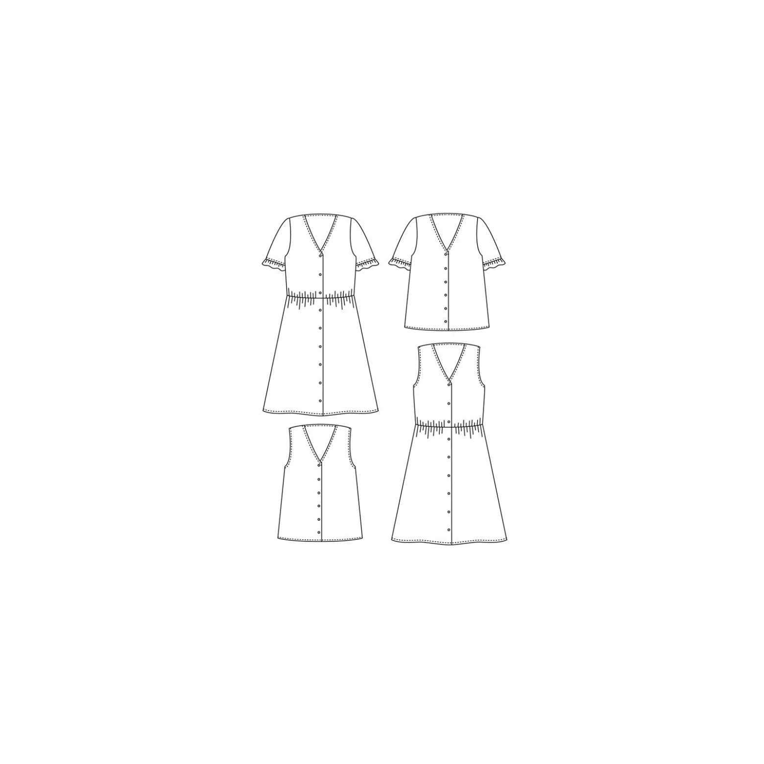 Patron Blouse/Robe Scämmit - Zoé