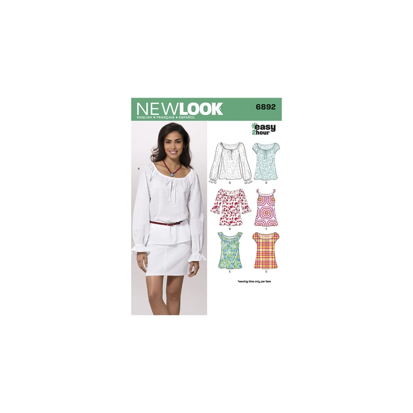 Patron Blouse Romantique Femme - New Look 6892