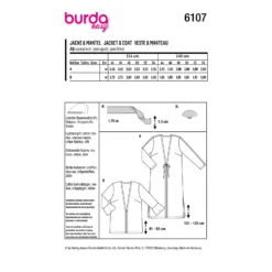 Patron caftan Femme grande taille - Burda n°6107