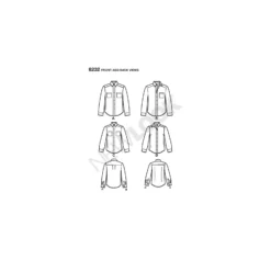 Patron Chemise Droite Mixte - New Look 6232