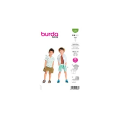 Patron chemise et short enfant - Burda n°9285