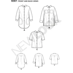 Patron Chemise Femme - New Look 6561