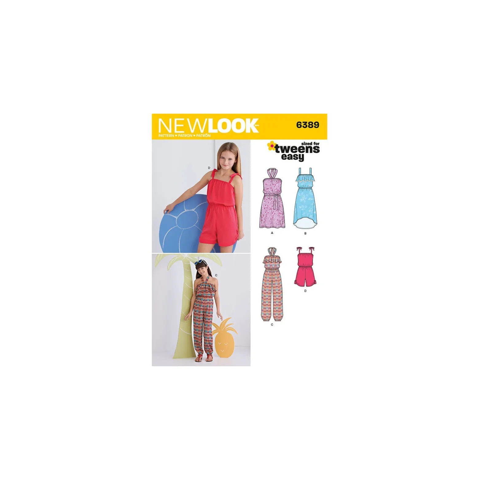 Patron Combinaison Décontractée Enfant - New Look 6389