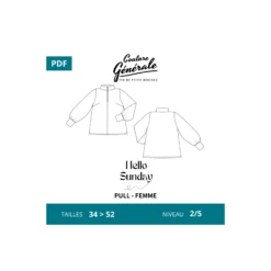 Patron Couture Générale Pull - Hello Sunday (PDF)