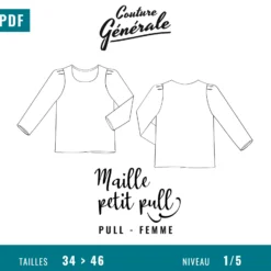 Patron Couture Générale Pull – Maille petit pull (PDF)