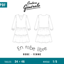 Patron Couture Générale Robe – En robe libre (PDF)