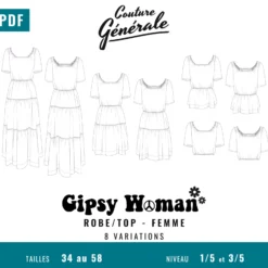 Patron Couture Générale Robe - Gipsy Woman (PDF)