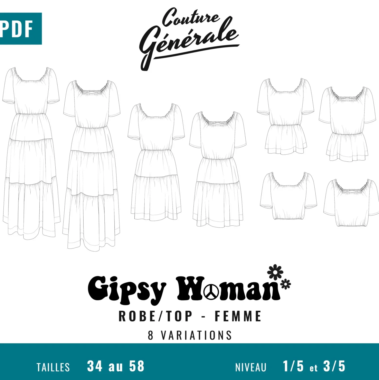Patron Couture Générale Robe - Gipsy Woman (PDF)