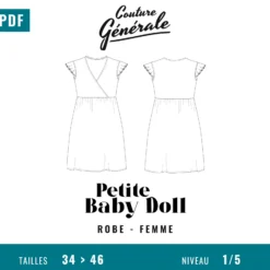 Patron Couture Générale Robe – Petite baby doll (PDF)