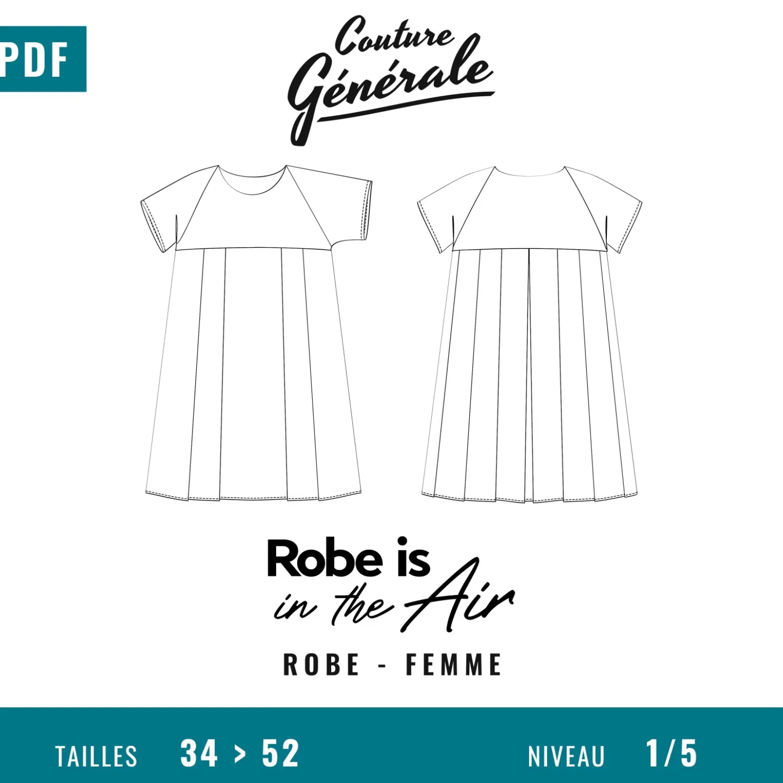 Patron Couture Générale Robe – Robe is in the air (PDF)
