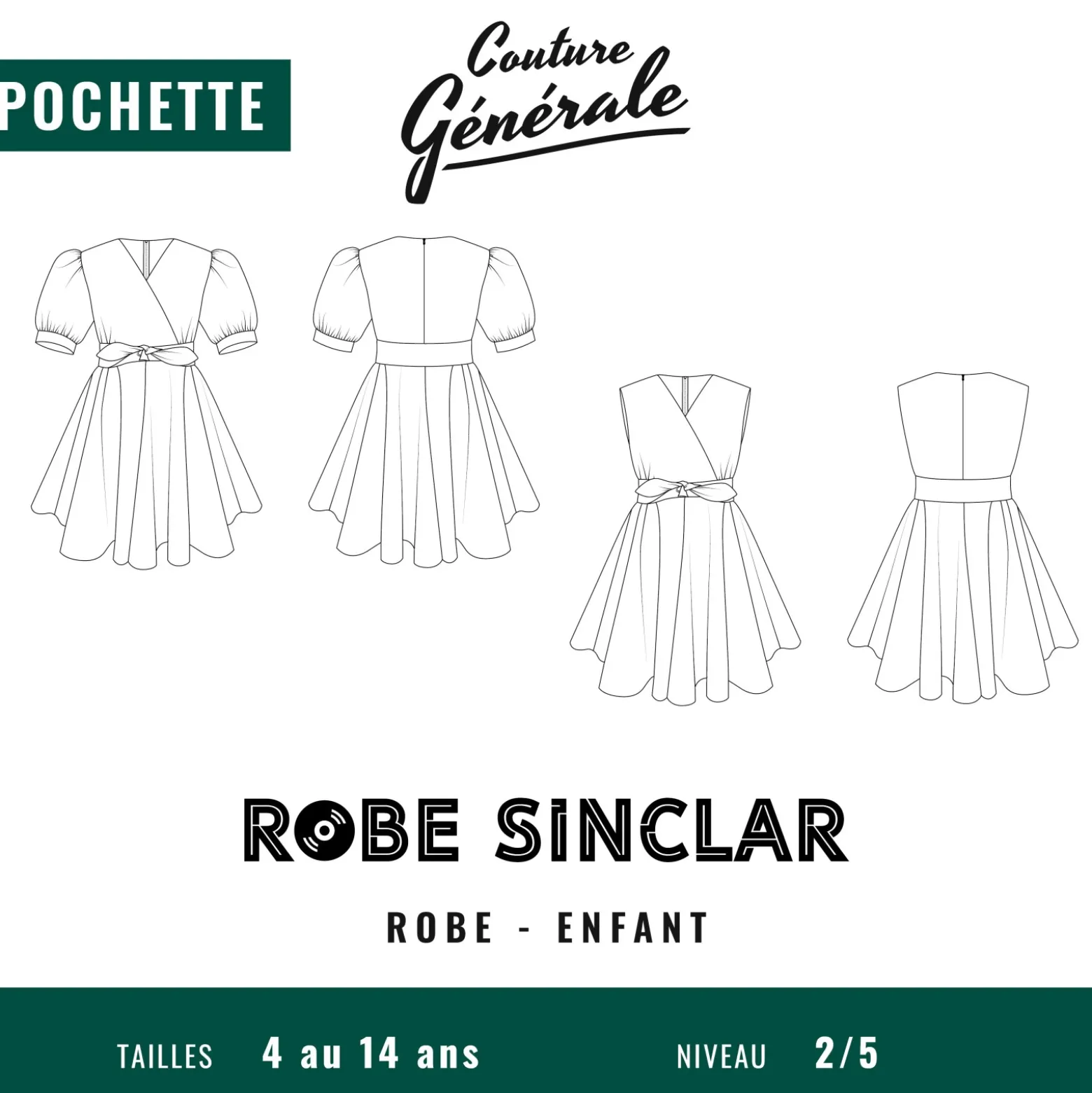 Patron Couture Générale Robe – Robe Sinclar enfant