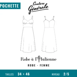 Patron Couture Générale Robe – Robe à l'italienne