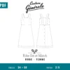 Patron Couture Générale Robe - Robe Set et Match (PDF)