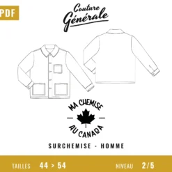 Patron Couture Générale Surchemise –Ma chemise au Canada (PDF)