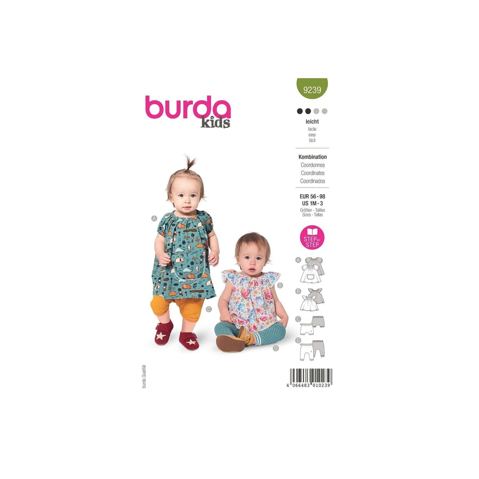 Patron ensemble blouse pantalon bébé - Burda n°9239