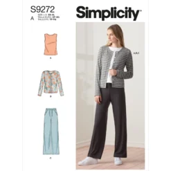 Patron Ensemble décontracté Femme - Simplicity n°S9272