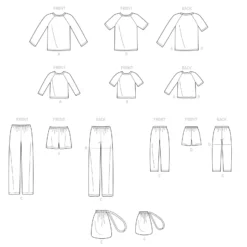 Patron Ensemble de Pyjama Homme et Enfant - Simplicity n°S9128